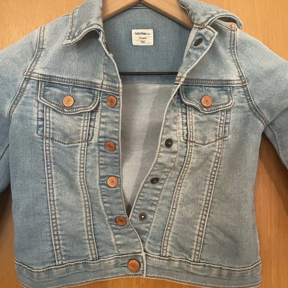 Gap Stretch Denim Snap Button Jacket 5T